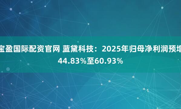 宝盈国际配资官网 蓝黛科技：2025年归母净利润预增44.83%至60.93%